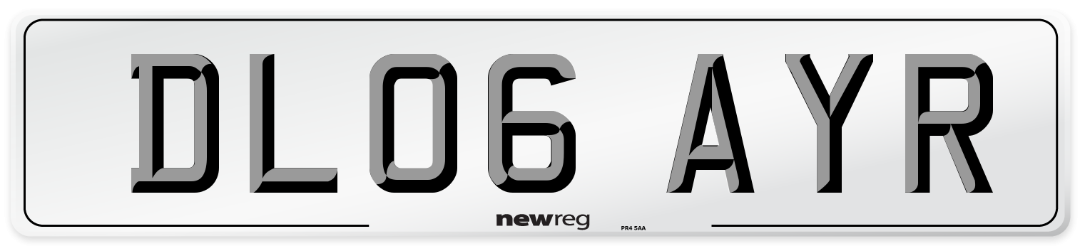 DL06 AYR Number Plate from New Reg